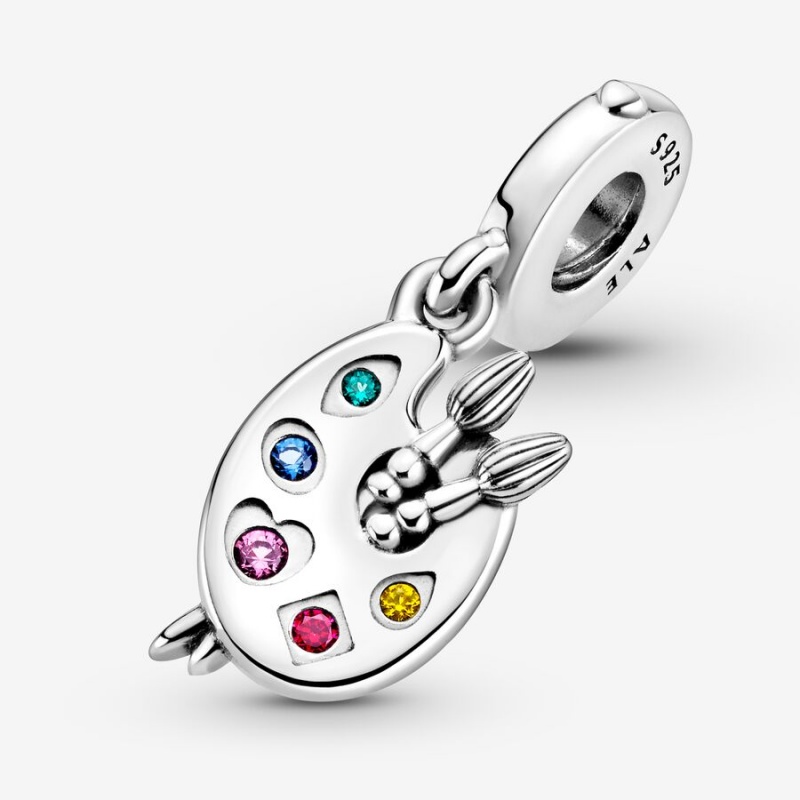 Pandora Artist's Palette Dangle Charms Sterling silver | 65083-SEGD