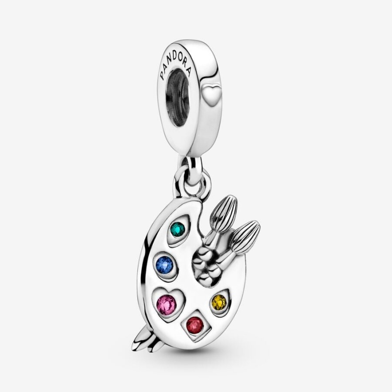 Pandora Artist\'s Palette Dangle Charms Sterling silver | 65083-SEGD