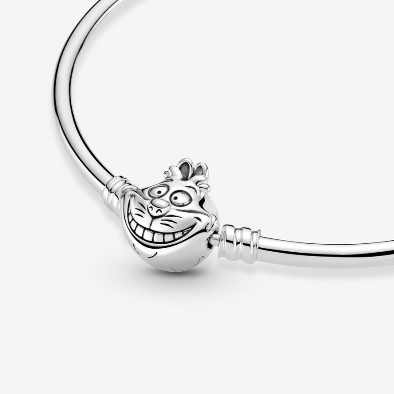 Pandora Disney Alice in Wonderland Cheshire Cat Clasp Moments Bangles Sterling silver | 39265-HRYS