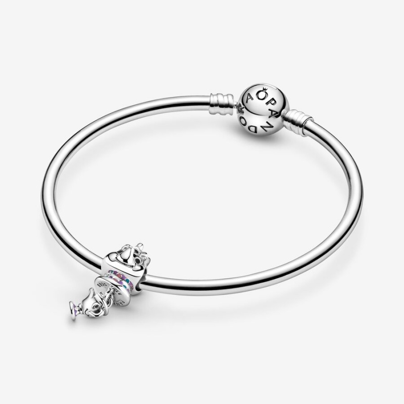 Pandora Disney Beauty the Beast Mrs. Potts Chip Dangle Charms Sterling silver | 09648-LUIG