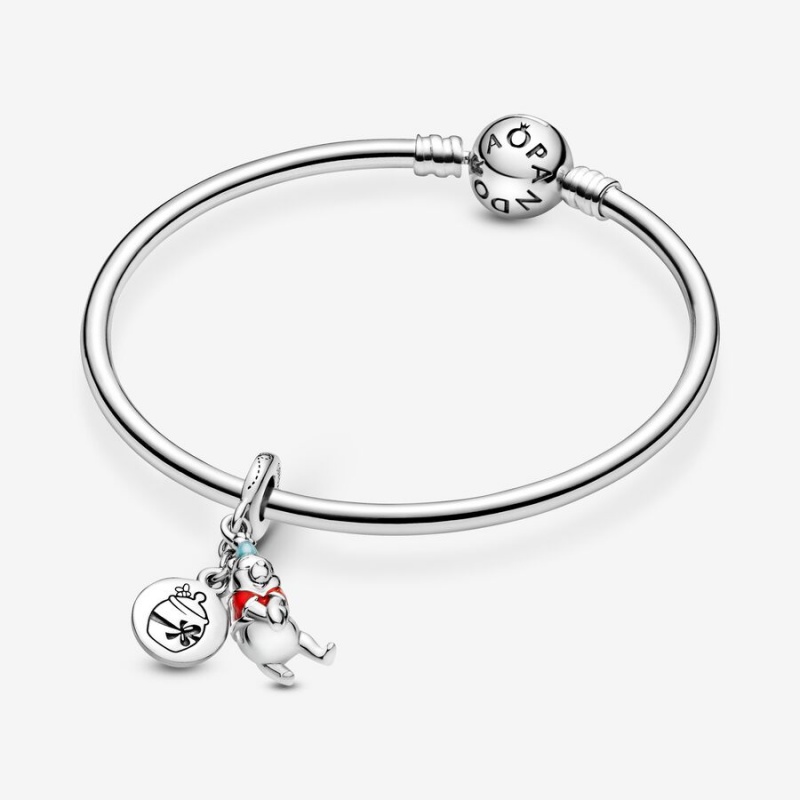 Pandora Disney Winnie the Pooh Birthday Dangle Charms Sterling silver | 83612-UBZC