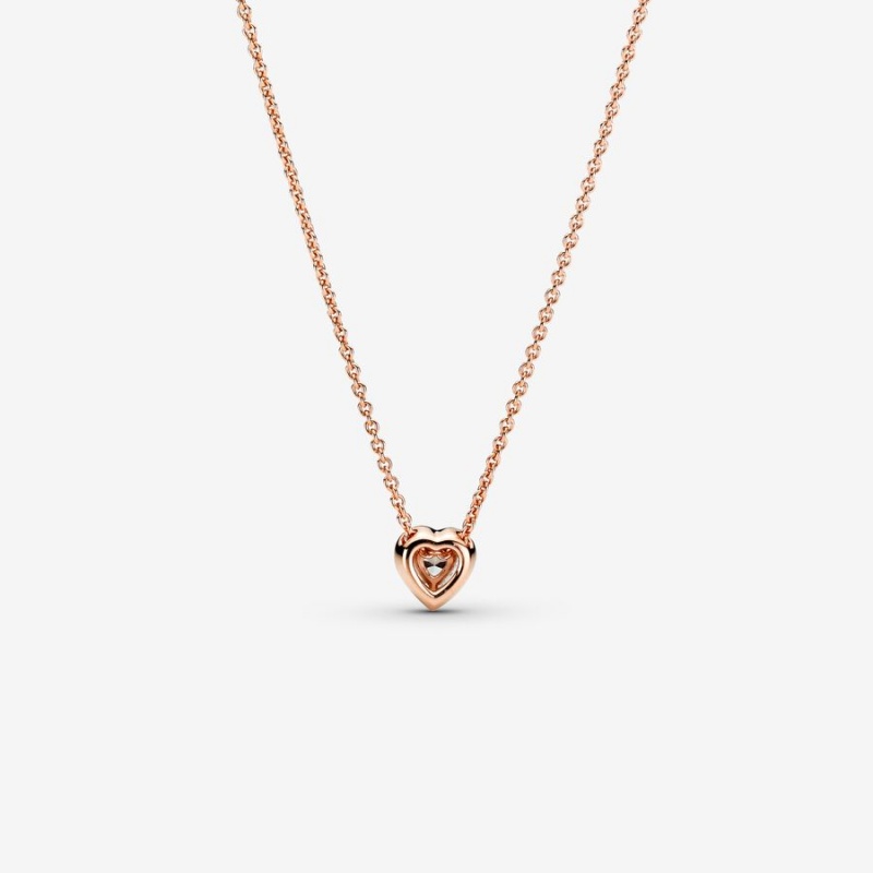 Pandora Happily Ever After Necklace & Earring Sets Rose gold plated | 92306-QTER