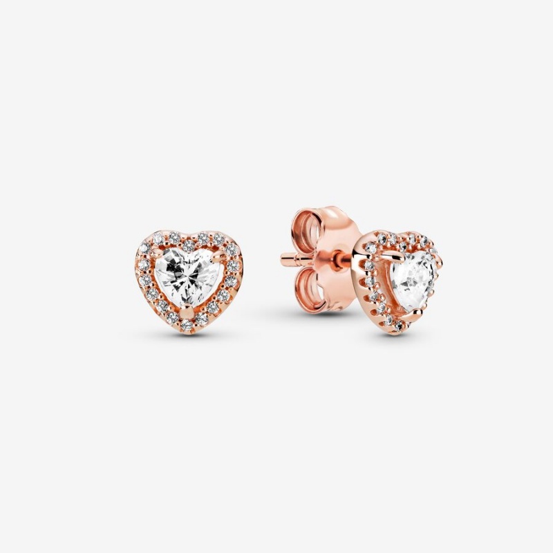 Pandora Happily Ever After Necklace & Earring Sets Rose gold plated | 92306-QTER