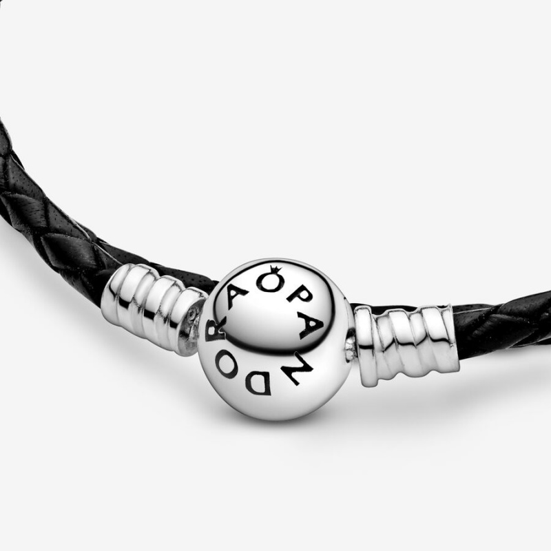 Pandora Moments Double Black Charm Bracelets Sterling silver | 13865-VADT