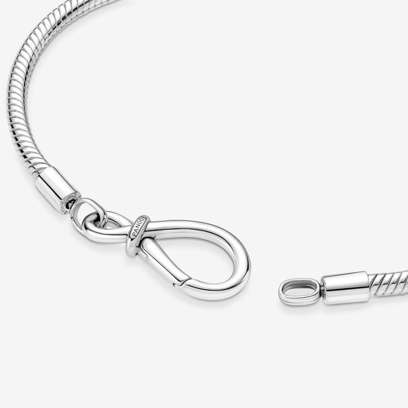 Pandora Moments Infinity Knot Snake Charm Holders Sterling silver | 23978-MVBT