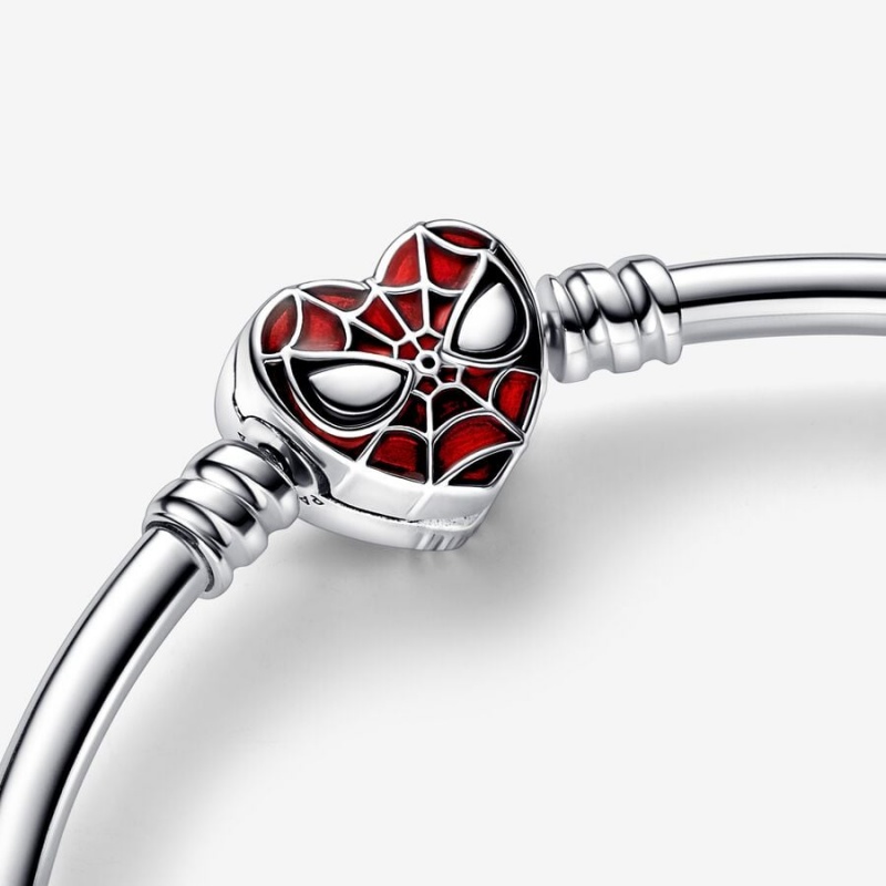 Pandora Moments Marvel Spider-Man Mask Clasp Charm Holders Sterling silver | 51687-CTWM