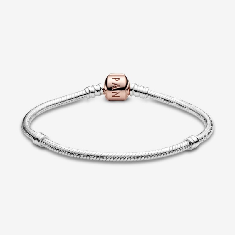 Pandora Moments Snake Charm Holders Rose gold plated | 49658-EQTF