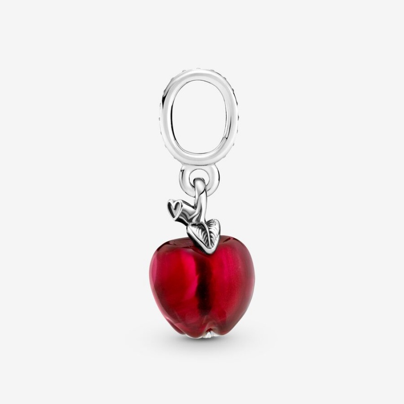 Pandora Murano Glass Red Apple Dangle Charms Sterling silver | 93647-AHSB