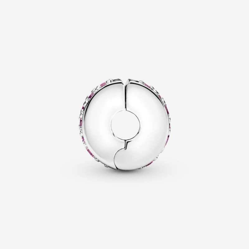 Pandora Pink Pave Clip Clips Sterling silver | 14023-UABS