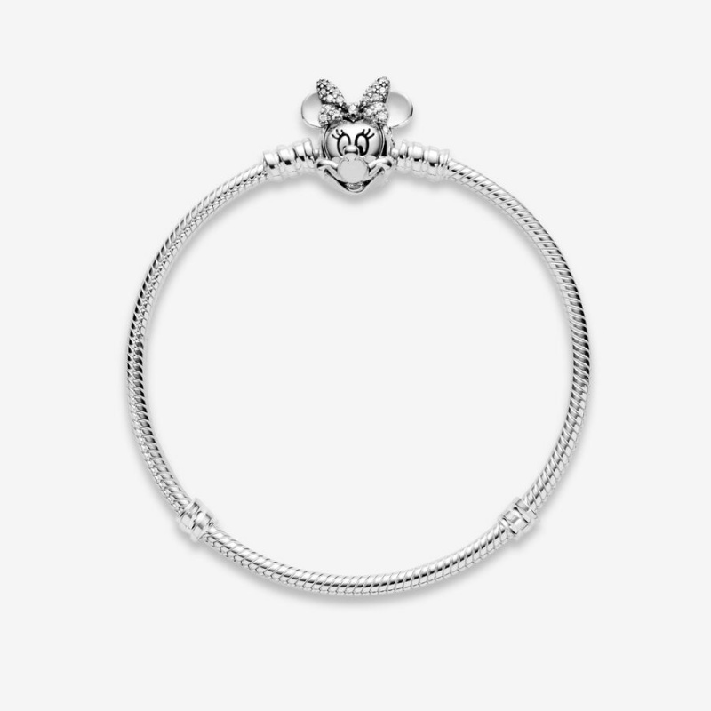 Pandora Shimmering Minnie Portrait Charm Holders Sterling silver | 86723-SDGJ