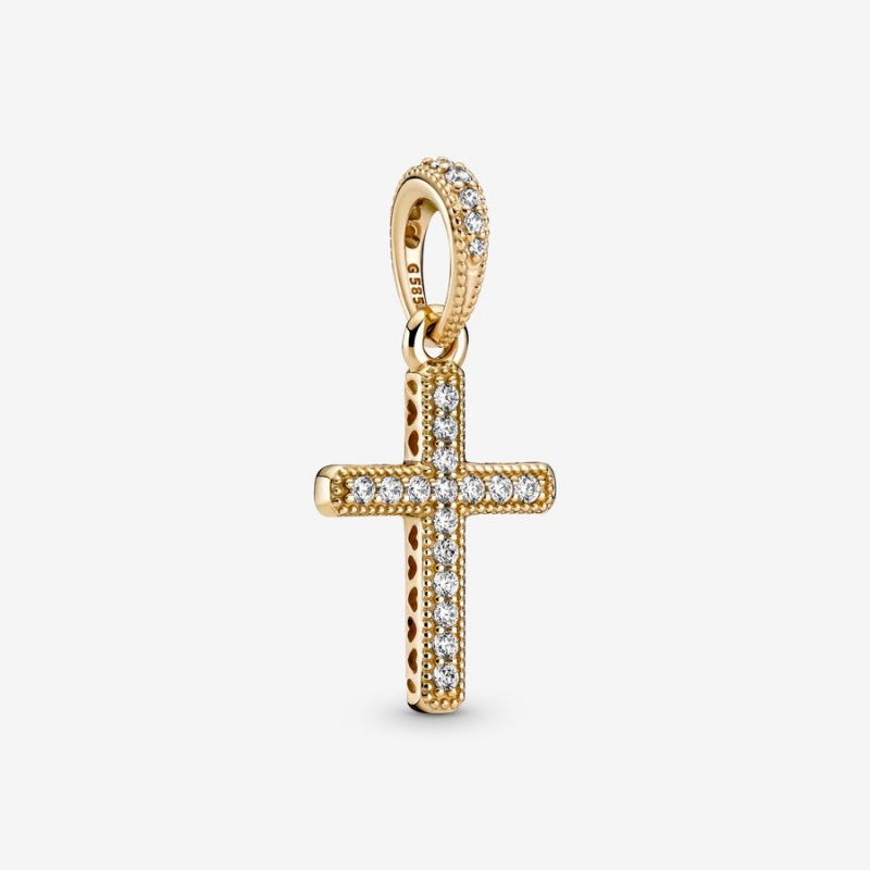 Pandora Sparkling Cross Pendants Sterling silver | 93684-CFOL