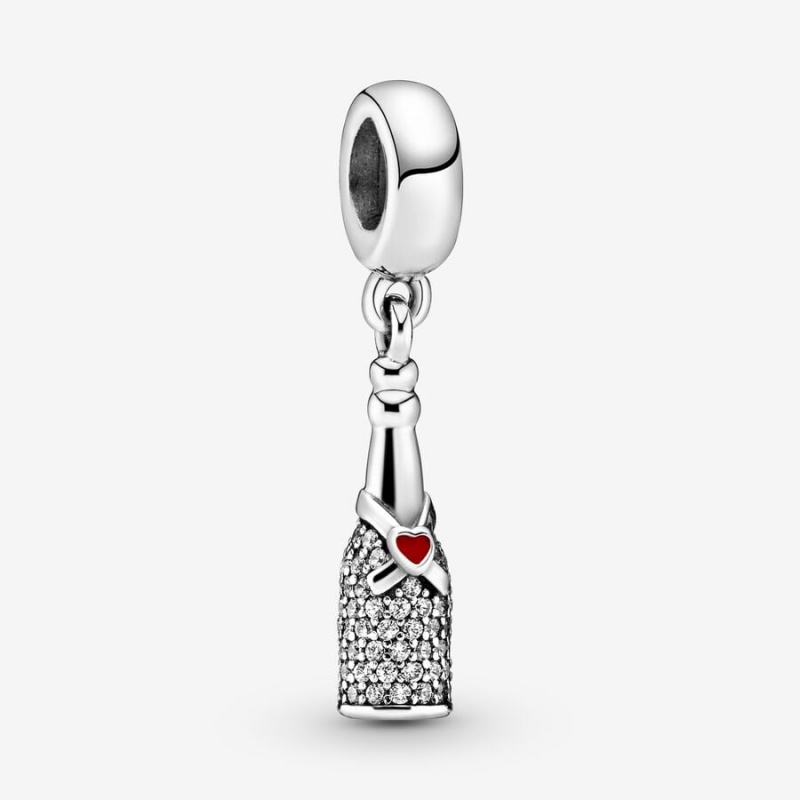 Pandora Sparkling Wine Bottle Dangle Charms Sterling silver | 16437-JYZB