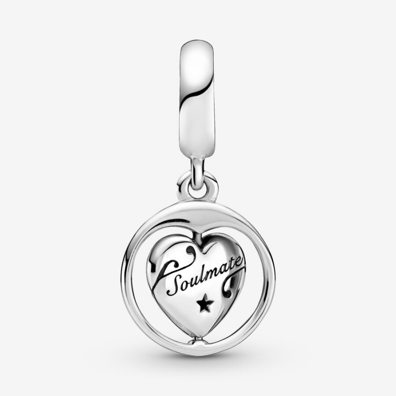 Pandora Spinning Forever & Always Soulmate Charms Sterling silver | 04592-ZQDY