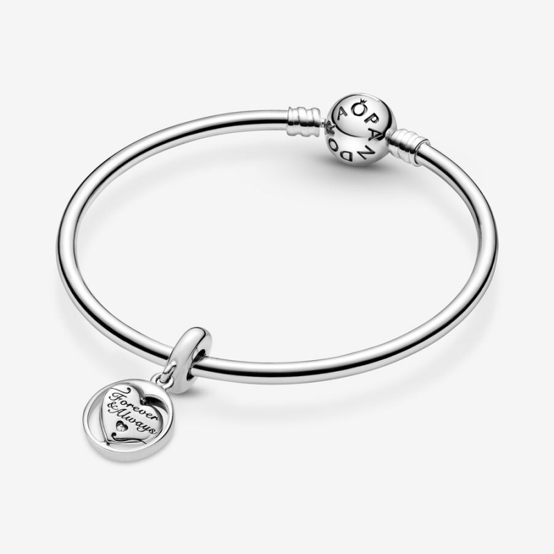 Pandora Spinning Forever & Always Soulmate Charms Sterling silver | 04592-ZQDY