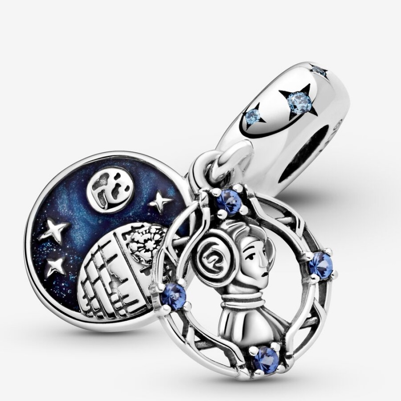 Pandora Star Wars Princess Leia Double Dangle Charms Sterling silver | 75306-RUKL